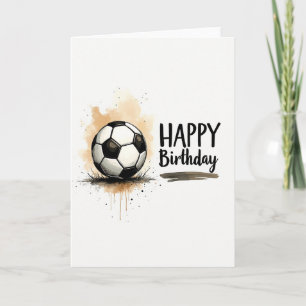 Geburtstagskarte mit spielerischem Spielball Karte