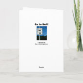 Geburtstagskarte mit Sticks und Steinen Feiertagskarte (Rückseite)