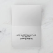 Geburtstagskarte mit Surf Karte (Innenseite)