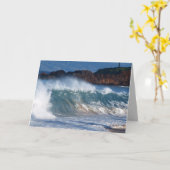 Geburtstagskarte mit Surf Karte (Gelbe Blume)