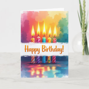 Geburtstagskarte mit Swirl-Design Karte