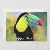Geburtstagskarte mit Toucan Bird (Vorderseite)