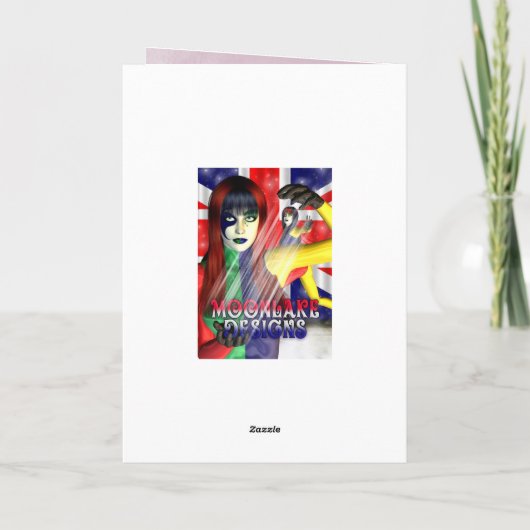 Geburtstagskarte mit Tulpen Karte (Rückseite)