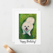 Geburtstagskarte Mitteilungskarte (Vorderseite/Rückseite Beispiel)