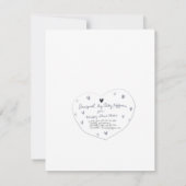 Geburtstagskarte Mitteilungskarte (Rückseite)