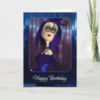 Geburtstagskarte - Moonies Niedlich Rag Doll Goth