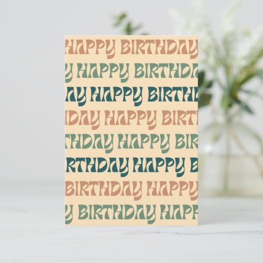 Geburtstagskarte - Multi Dankeskarte (Stehend Vorderseite)