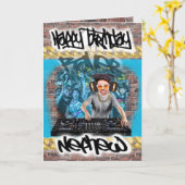 Geburtstagskarte Nephew Karte (Gelbe Blume)