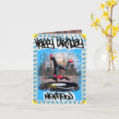 Geburtstagskarte Nephew Karte (Gelbe Blume)