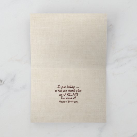 Geburtstagskarte Nickerchen Karte (Innenseite)