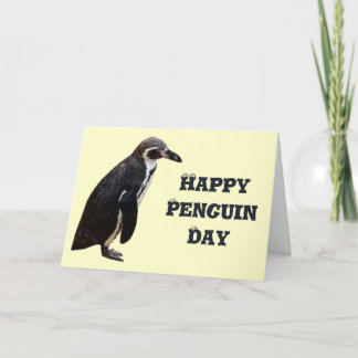 Geburtstagskarte niedlich Schwarz-Weiß-Pinguin Karte