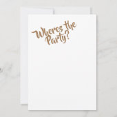 Geburtstagskarte oder Einladung (Rückseite)