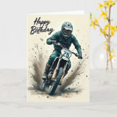 Geburtstagskarte Off-Road-Thrill Karte (Gelbe Blume)