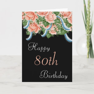 Geburtstagskarte Peach Rose Glückwunsch Geburtstag Karte