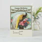 Geburtstagskarte personalisieren dankeskarte (Stehend Vorderseite)