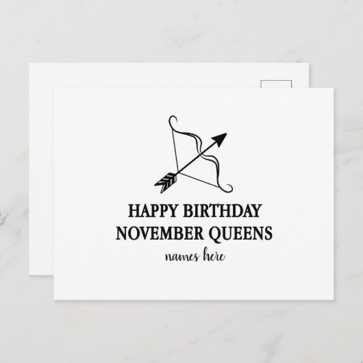 Geburtstagskarte personalisiert postkarte (Vorne/Hinten)