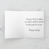 Geburtstagskarte - Pfauendesign, Umschlag inbegrif Karte (Innenseite)