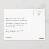 Geburtstagskarte Postkarte (Rückseite)