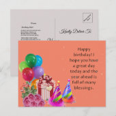 Geburtstagskarte Postkarte (Vorne/Hinten)