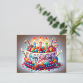 Geburtstagskarte Postkarte (Stehend Vorderseite)