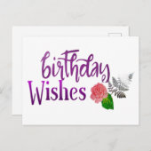 Geburtstagskarte Postkarte (Vorne/Hinten)