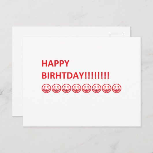 Geburtstagskarte Postkarte (Vorne/Hinten)