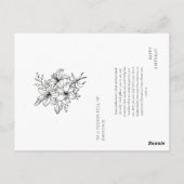 Geburtstagskarte Postkarte (Rückseite)