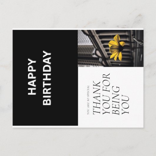 Geburtstagskarte Postkarte (Vorderseite)