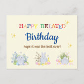 Geburtstagskarte Postkarte (Vorderseite)