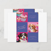 GEBURTSTAGSKARTE POSTKARTE (Vorne/Hinten)