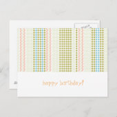 Geburtstagskarte Postkarte (Vorne/Hinten)