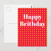 Geburtstagskarte Postkarte (Vorne/Hinten)