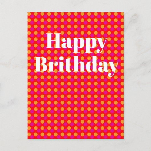 Geburtstagskarte Postkarte (Vorderseite)