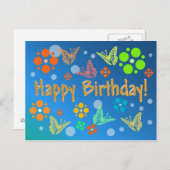 Geburtstagskarte Postkarte (Vorne/Hinten)