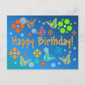 Geburtstagskarte Postkarte (Vorderseite)