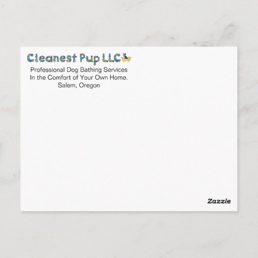 Geburtstagskarte Postkarte (Rückseite)