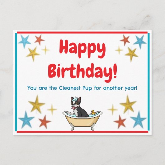 Geburtstagskarte Postkarte (Vorderseite)