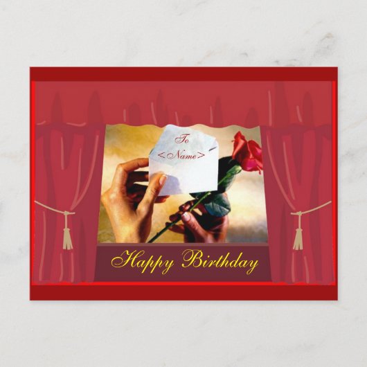 Geburtstagskarte Postkarte (Vorderseite)