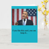 Geburtstagskarte Präsidenten Obama Karte (Gelbe Blume)