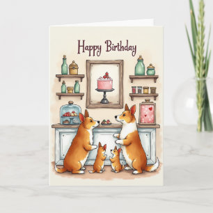 Geburtstagskarte Puppy Party Karte