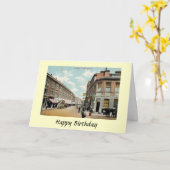 Geburtstagskarte - Putney, London Karte (Gelbe Blume)