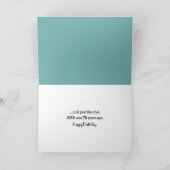 Geburtstagskarte Retro Campervan mit Surfboard Karte (Innenseite)