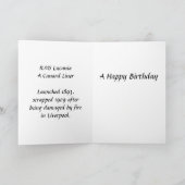 Geburtstagskarte - RMS Lucania Karte (Innenseite)