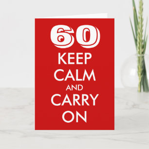 Geburtstagskarte   Ruhe Behalt und mach weiter! Karte