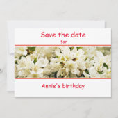 Geburtstagskarte Save the Date (Vorderseite)