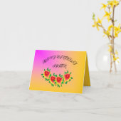 Geburtstagskarte : Schwester Karte (Gelbe Blume)