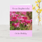 Geburtstagskarte - Schwiegertochter Karte (Gelbe Blume)
