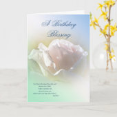 Geburtstagskarte Segen Grußkarte Karte (Gelbe Blume)