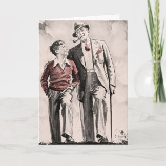 Geburtstagskarte Son Father Retro Vintagen Junge d Karte