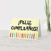 Geburtstagskarte - Spanisch Karte (Vorderseite)